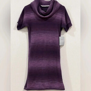 Athleta Purple Space Dye Zuninspr Cowl Neck Dress Size XS